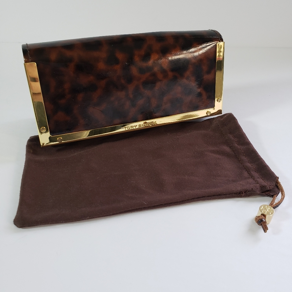 Tory Burch Leopard Sunglass Case